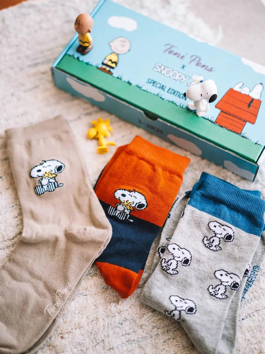 Toni Pon's X Snoopy Sock Set/3 Multi