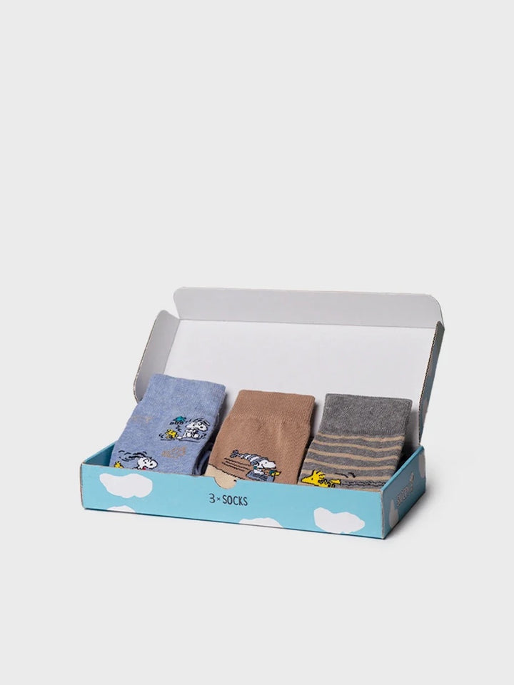 Toni Pon's X Snoopy Sock Set/3 Snow