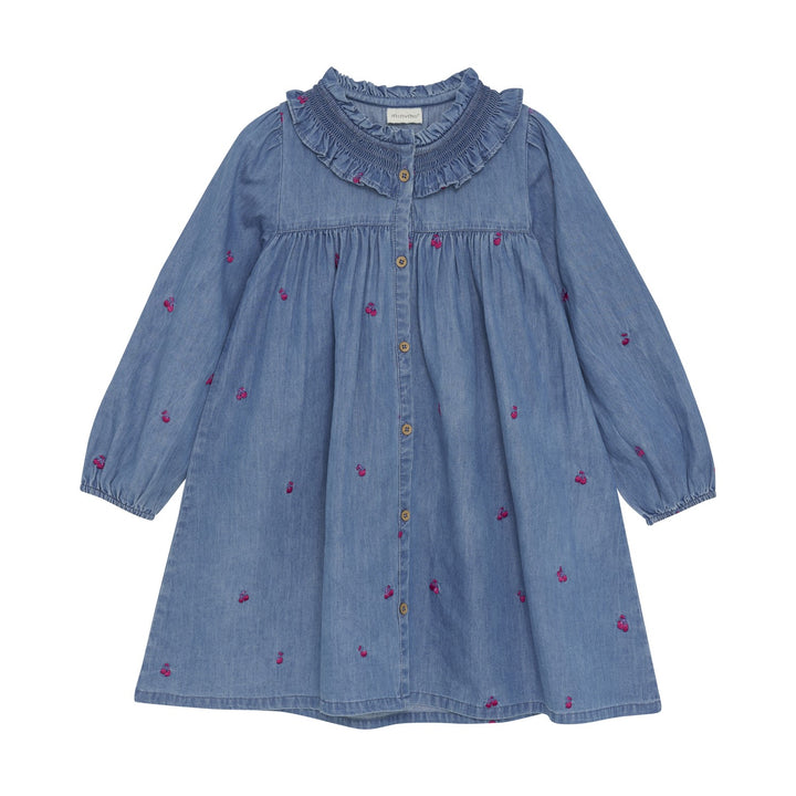 Minymo Girls Dress 124020 Cherry