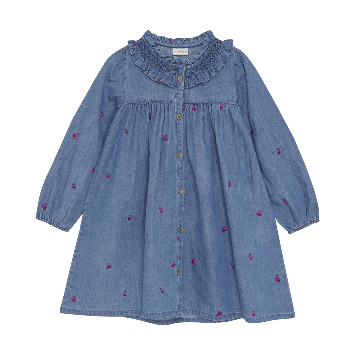 Minymo Girls Dress 124020 Cherry
