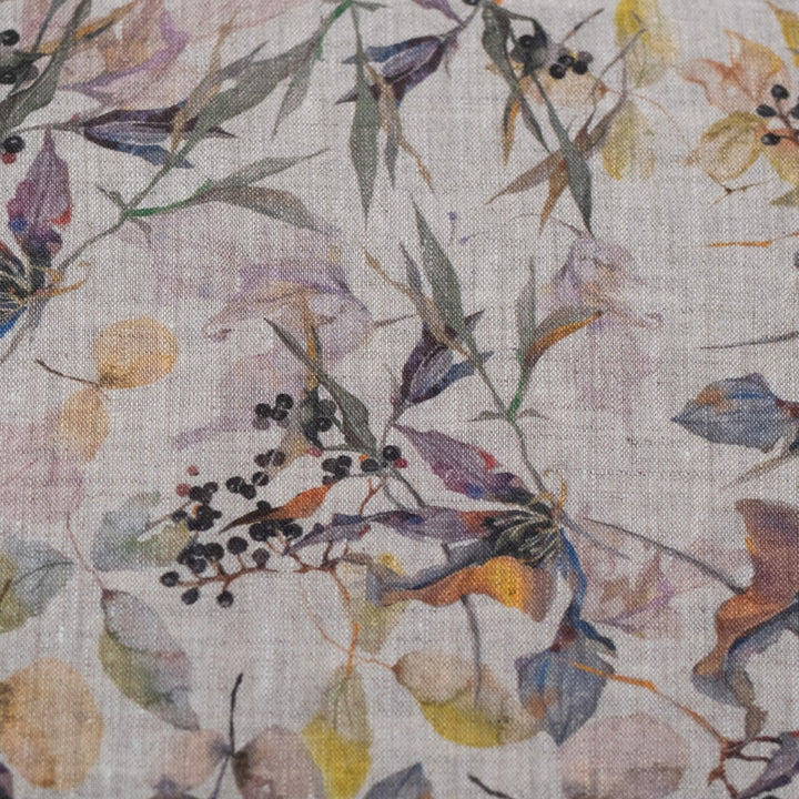 Linen Tales Meadow on Natural Tablecloth