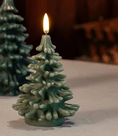 Uyuni Olive Green LED Christmas Tree Candle