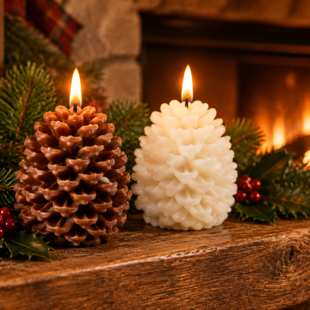 Uyuni LED Pine Cone Candle