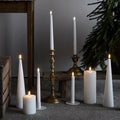Uyuni LED Nordic White Smooth Cone Candle