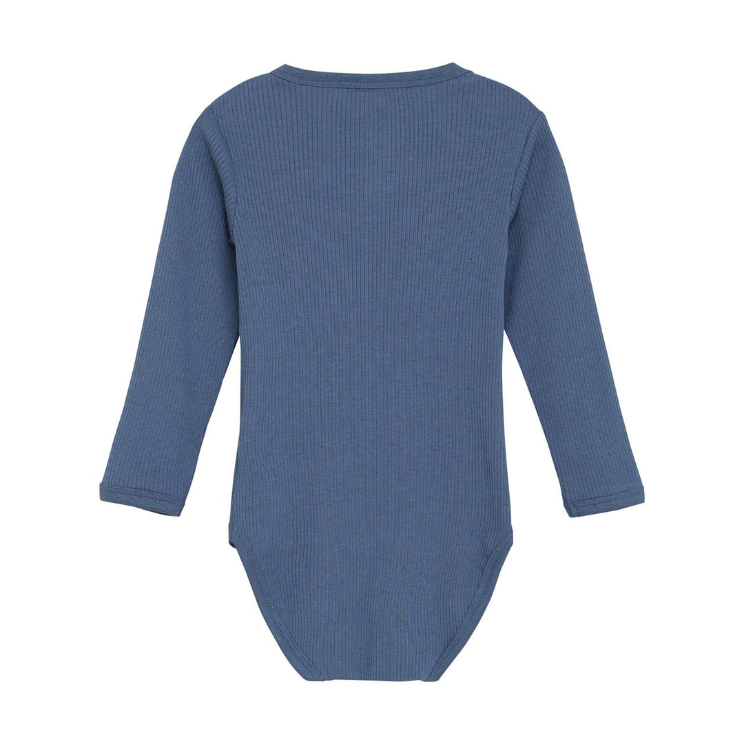 Minymo Baby Long Sleeve Rib Bodysuit  114052-7337