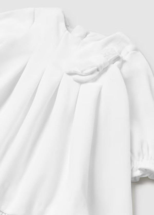 Mayoral Baby Girl Velvet Dress  2854-12  Crudo *