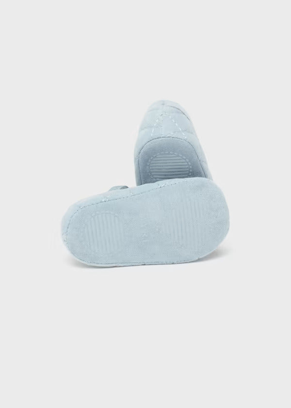 Mayoral Baby Girl Velvet Mary Jane Shoes  9689-81  Nieve