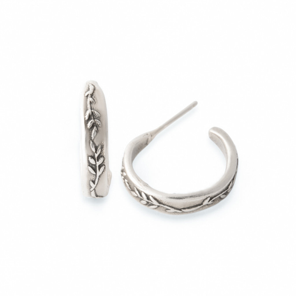 Marmalade Vine Hoops - Silver