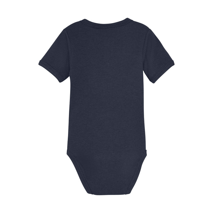 Minymo Baby Boy Short Sleeve Ribbed Bodysuit   113900-7899
