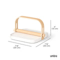Umbra Bellwood Napkin Holder  -  White/Natural