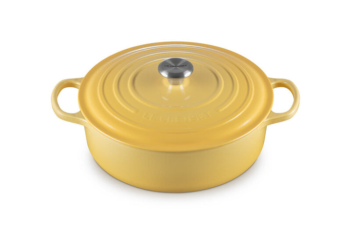 Le Creuset 6.2L Shallow Round Dutch Oven - Chamomille