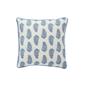 Mudpie Dianthus Print Cushion  M41601083D   Blue