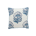 Mudpie Dianthus Print Cushion  M41601083D   Blue