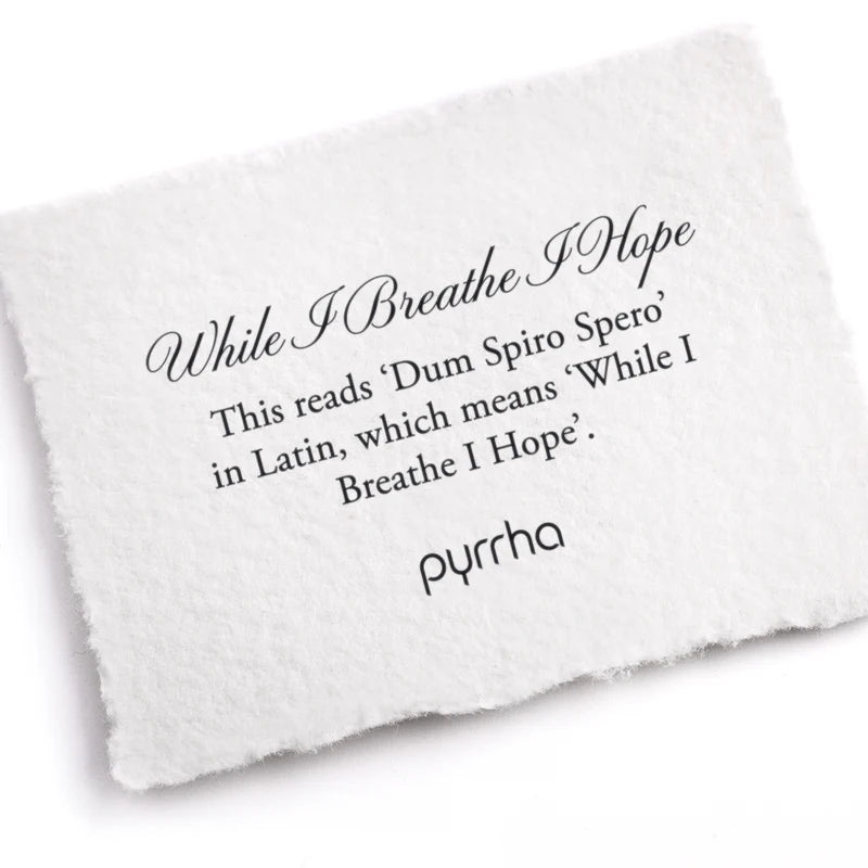 Pyrrha While I Breathe I Hope Posey Ring   R99-5106