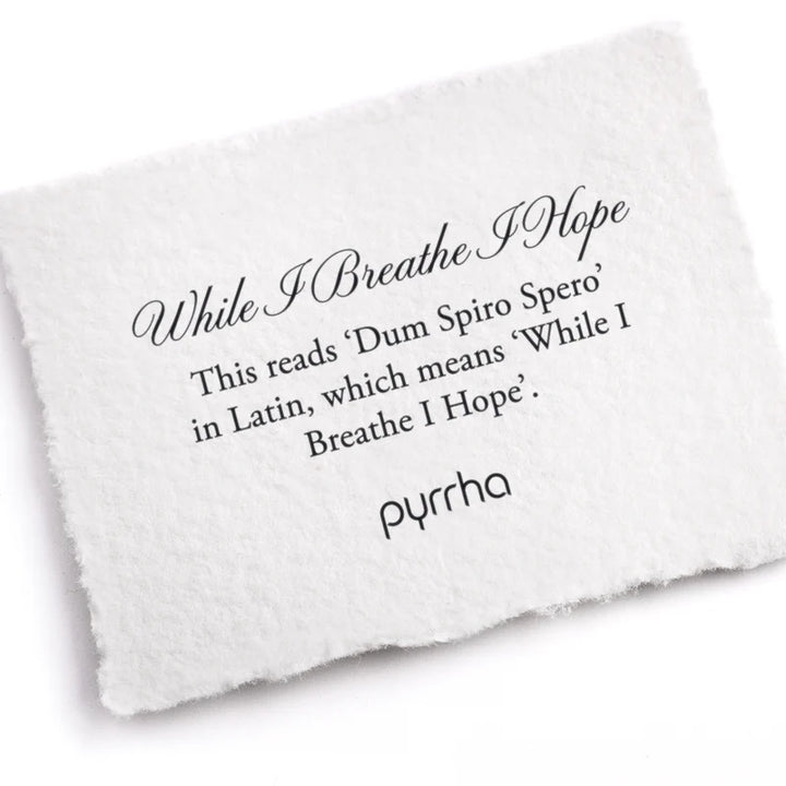 Pyrrha While I Breathe I Hope Posey Ring   R99-5106
