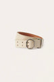 Part Two Emira Leather Belt  30308547  Whitecap Grey