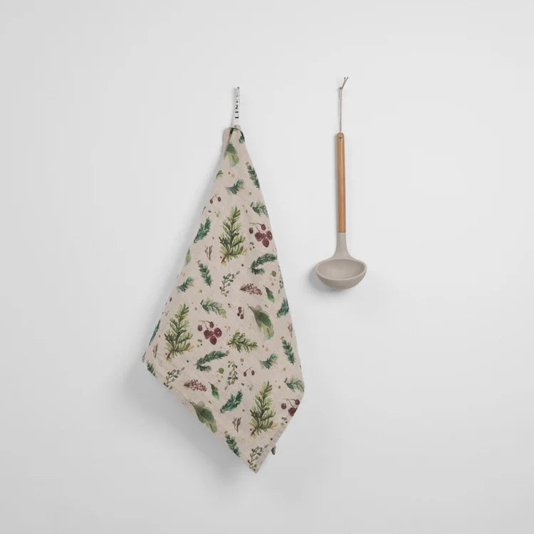 Linen Tales Winter Berries Kitchen Towel