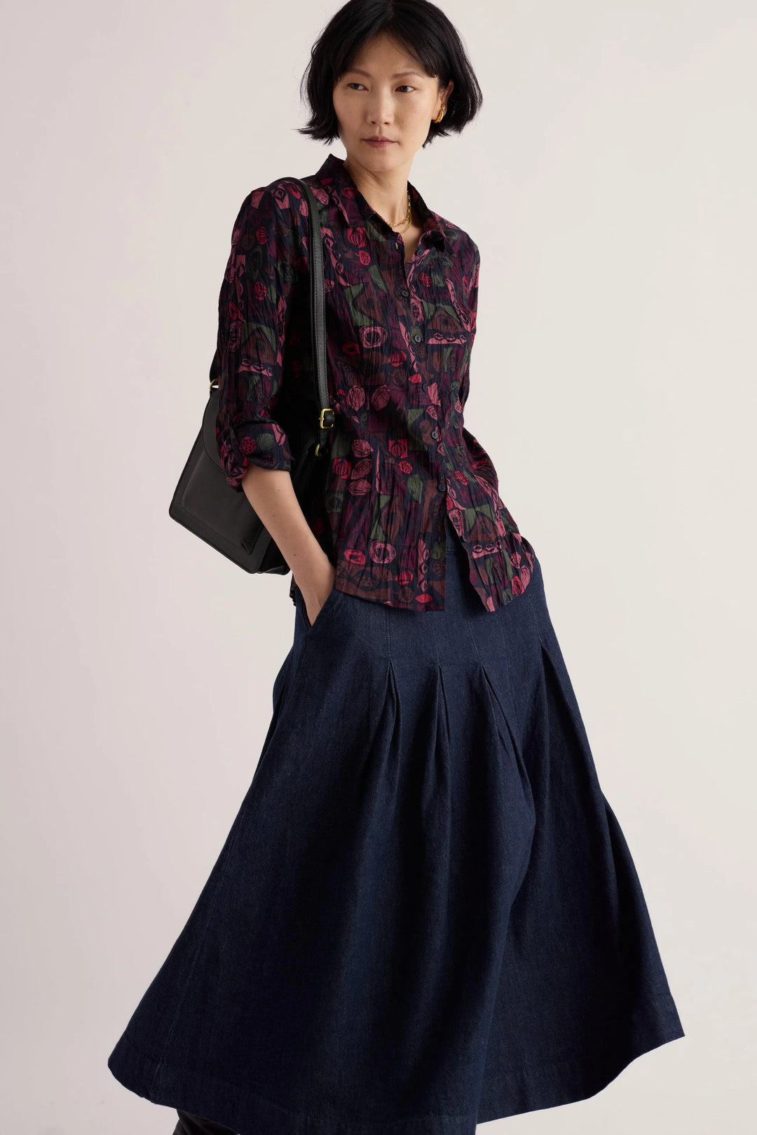 Seasalt Larissa Shirt  38766  Sculpted Shapes Dried Roses