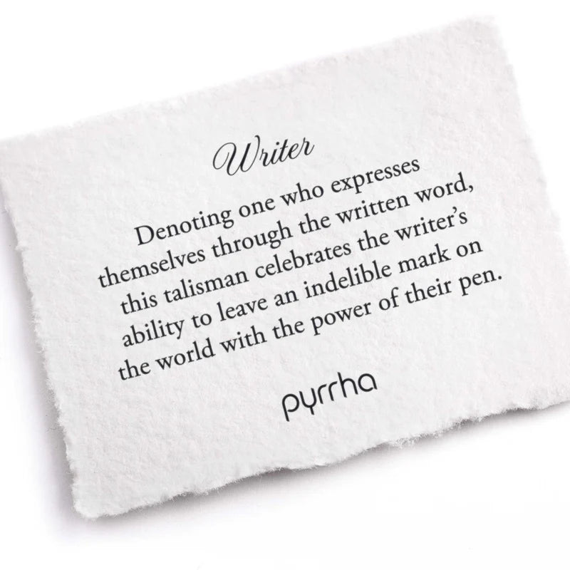 Pyrrha Writer Necklace Silver 18"  N750-18