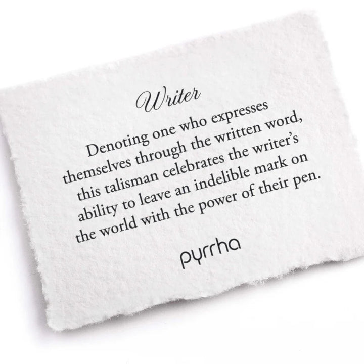 Pyrrha Writer Necklace Silver 18"  N750-18