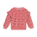 Daily Seven Girls Velour Heart Print Crewneck   930285-5013