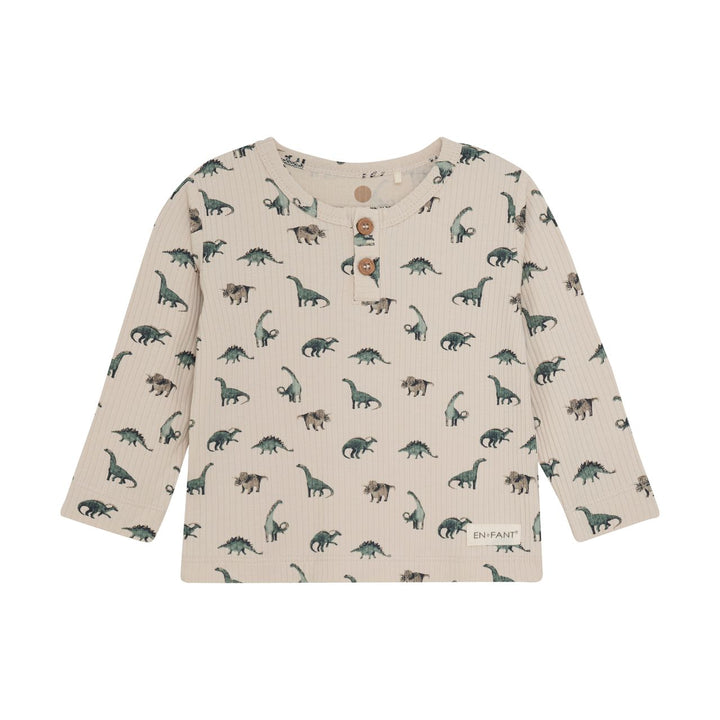 Minymo Baby Boy Long Sleeve Ribbed Tee   215359-2444