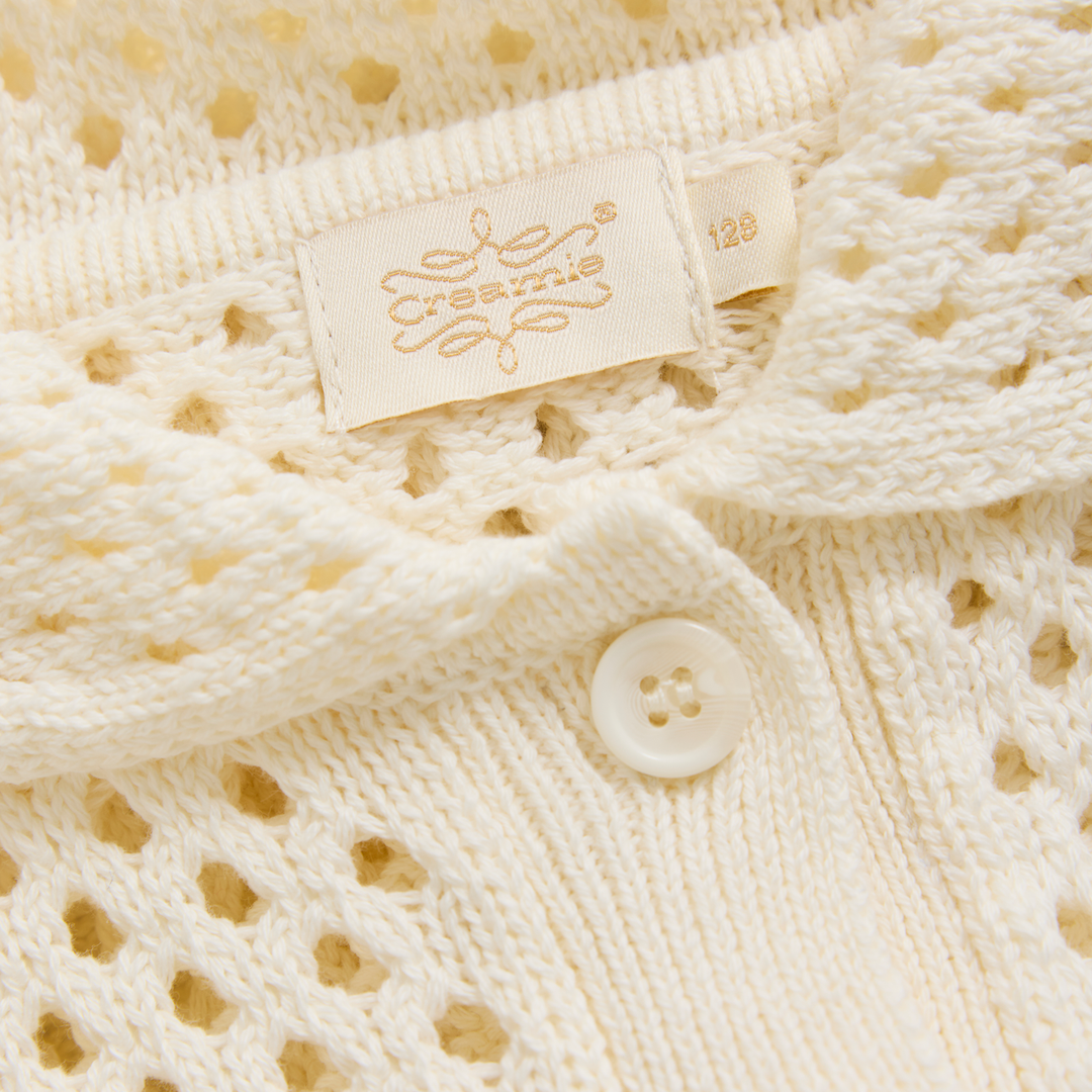 Creamie Short Sleeve Knit Cardigan   823208-1111