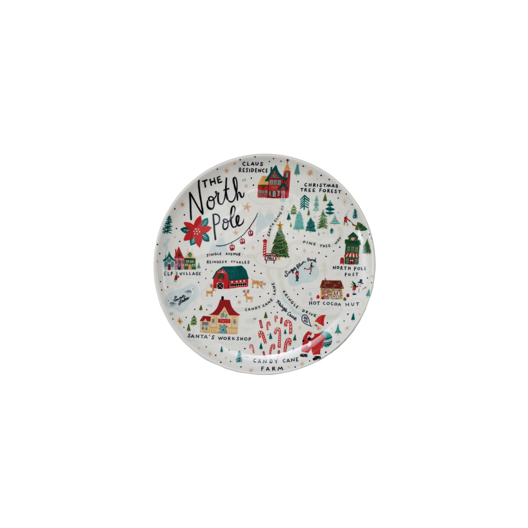 Creative Coop North Pole Plate XS7650