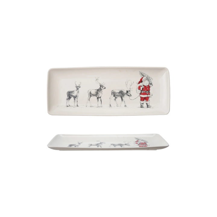 Creative Coop Santa and Reindeer Servewear