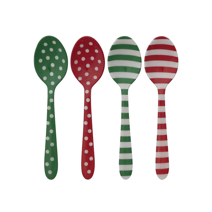 Creative Coop Red/Green Enameled Spoons XS7877