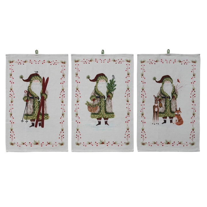 Creative Coop Santa Tea Towel XT0227