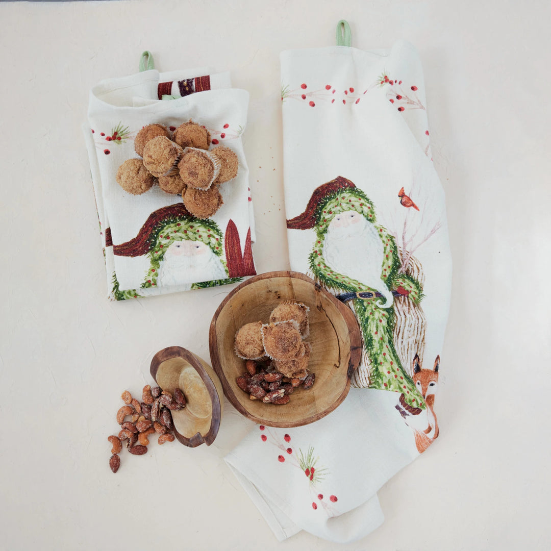 Creative Coop Santa Tea Towel XT0227