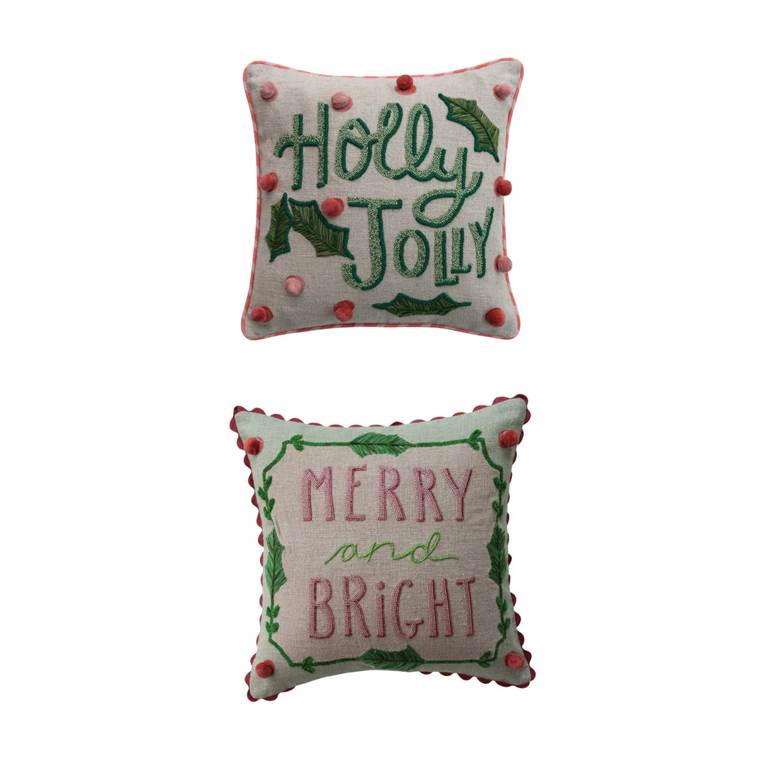 Creative Coop Holly Jolly Cushion XT0250