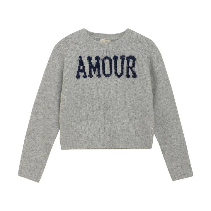 Creamie Girls Sweater  823013-1231  Grey/Blue **