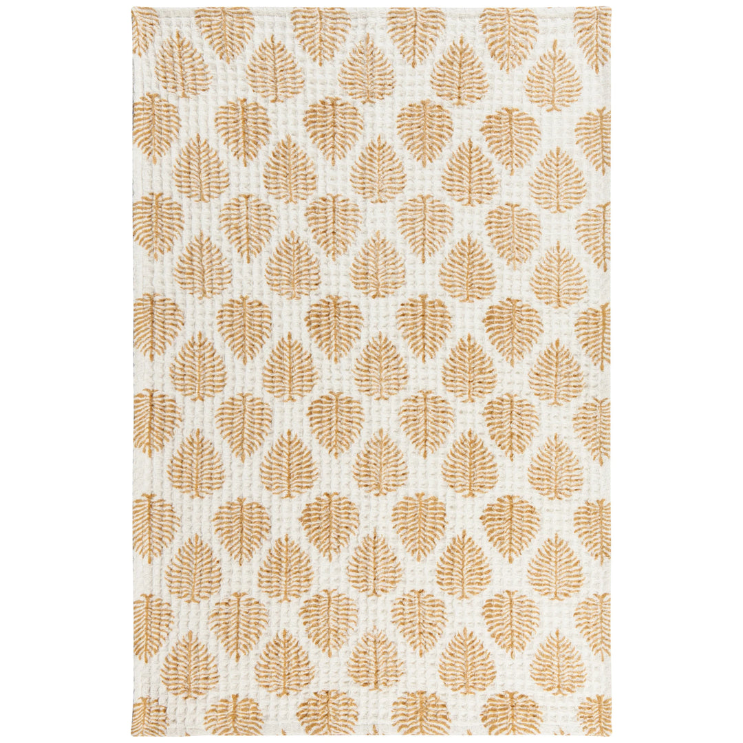 Danica Block Print Waffle Teatowel  HKT2948D  Arbor