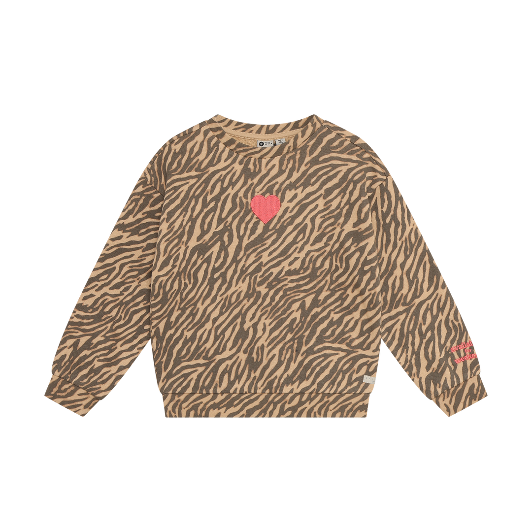 Daily Seven Girls Animal Print Pullover   930516-2120