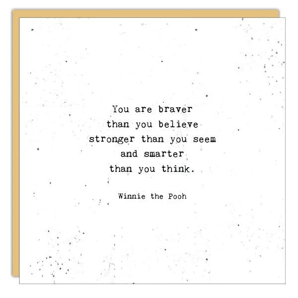 Cedar Mountain Card - You are Braver
