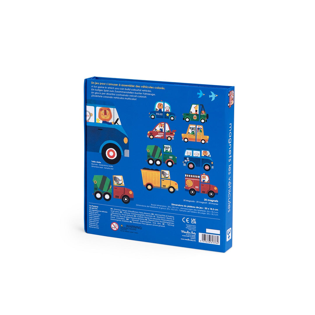 Moulin Roty Magnetic Vehicle Game   Poppipop  661376