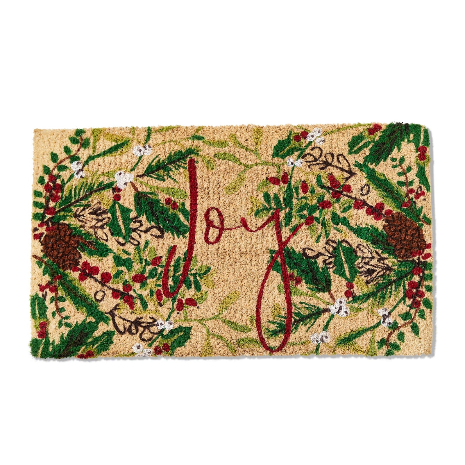 Tag Coir Mat- Joy Sprig G15635