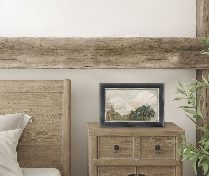 Celadon Art Cloud Study with Trees - 20497
