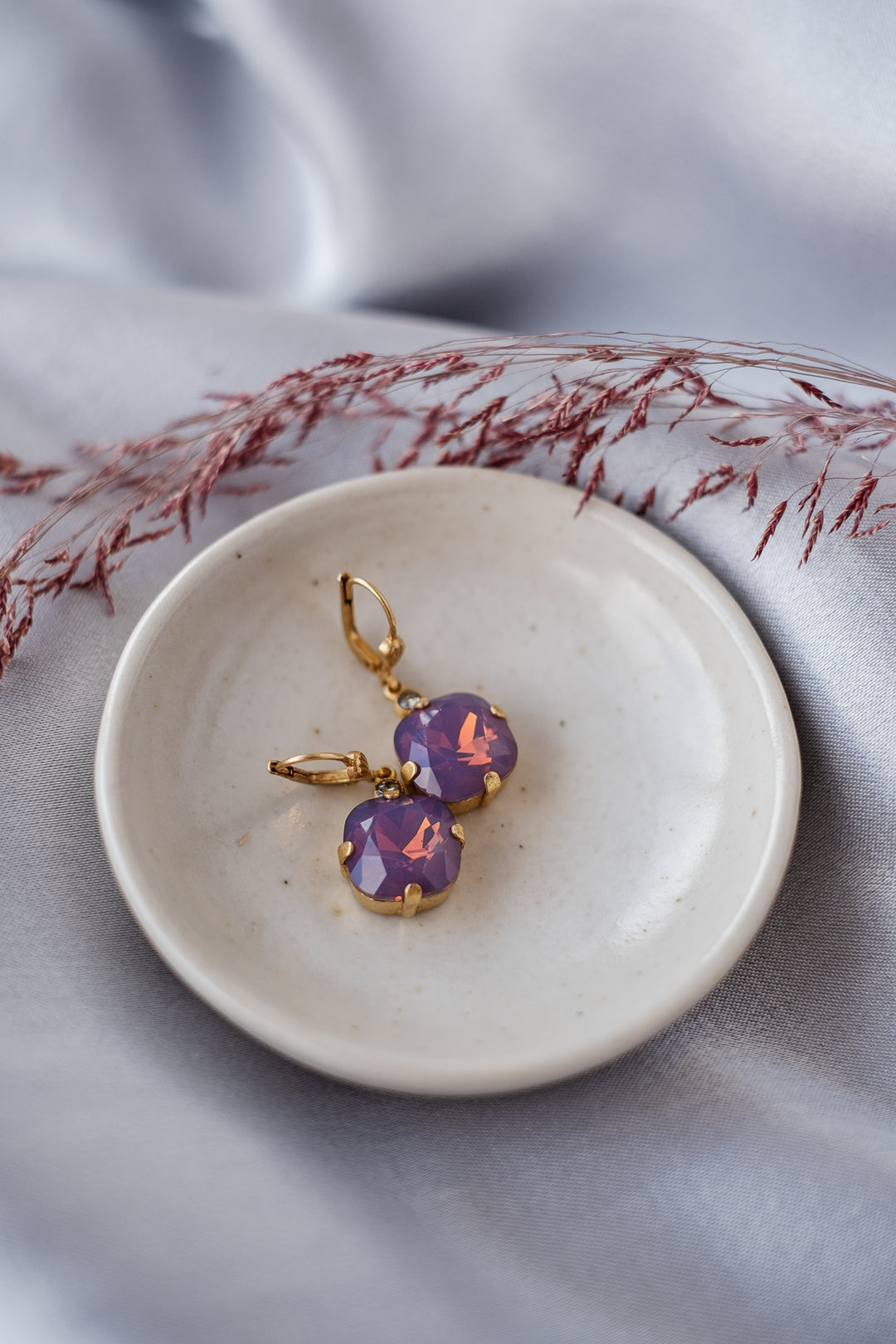 La Vie Parisienne Square Cushion Earring 6556G*
