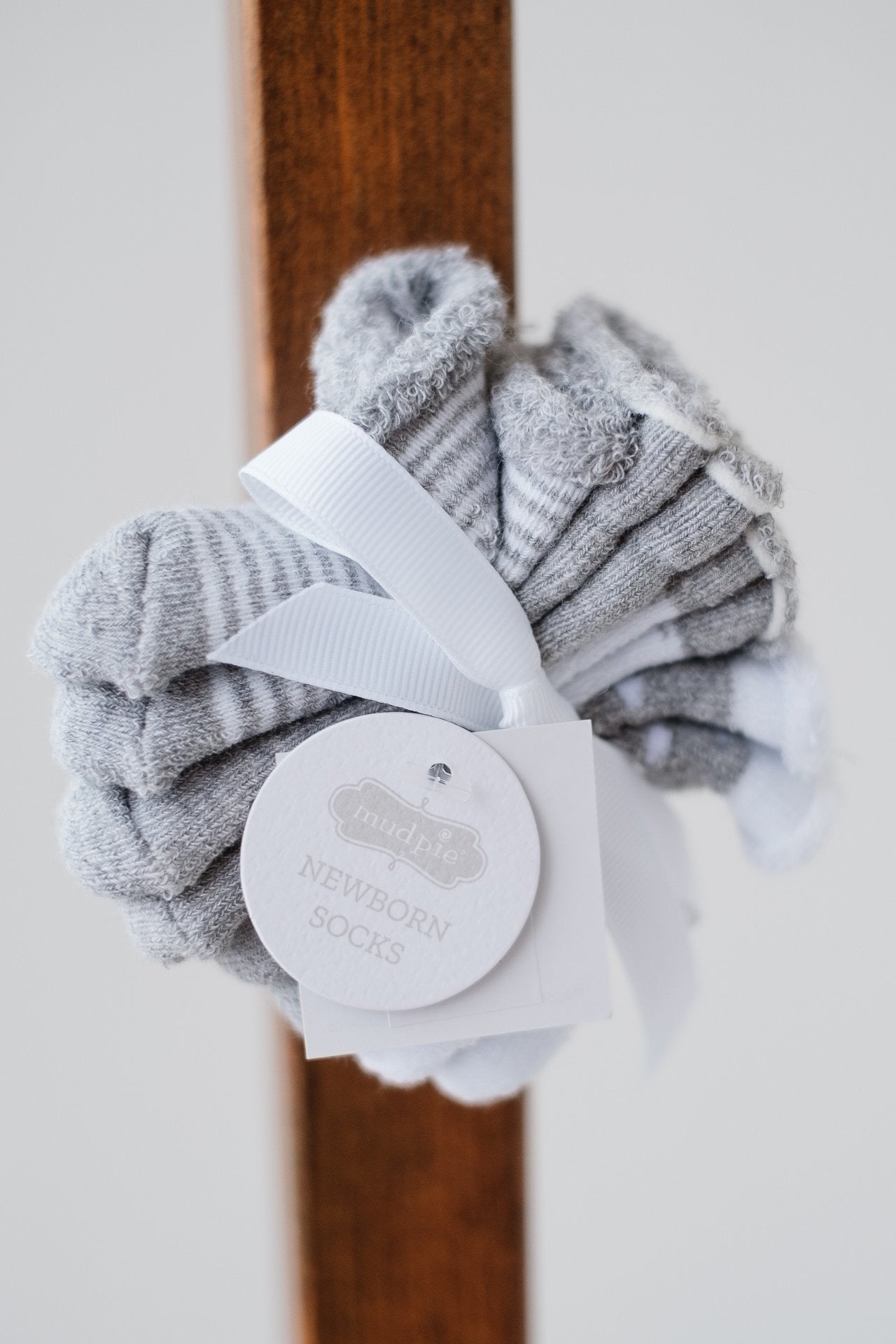 Mud Pie Baby Sock Set Grey