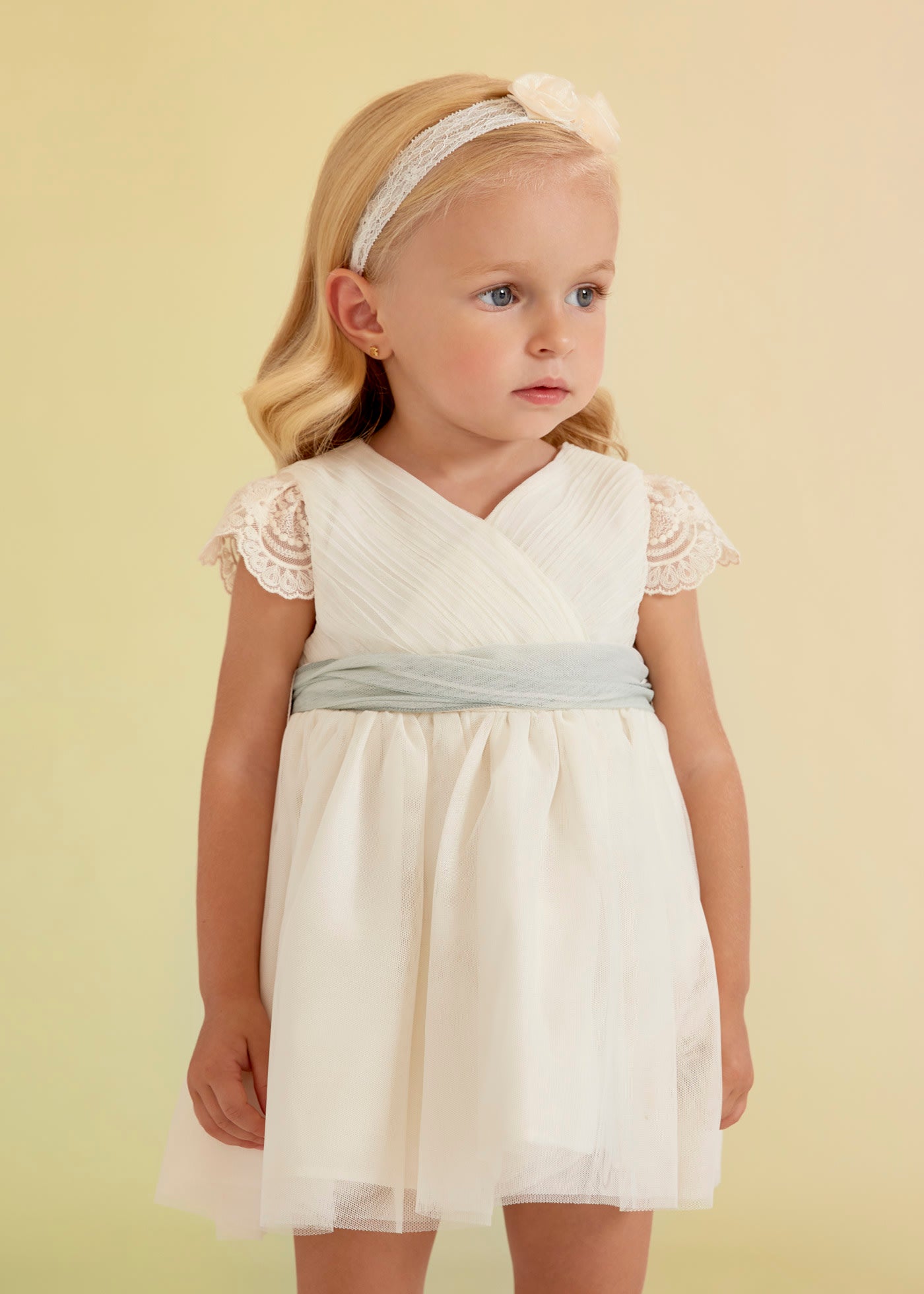Abel & Lula Baby Girls Dress  5005-4  Crudo-Anais *