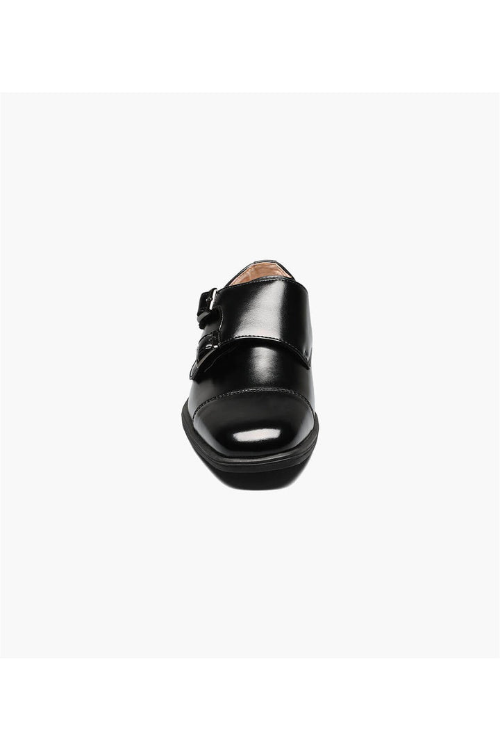 Florsheim Boys Dress Shoe Reveal Dbl Monk 16596-001 Black **