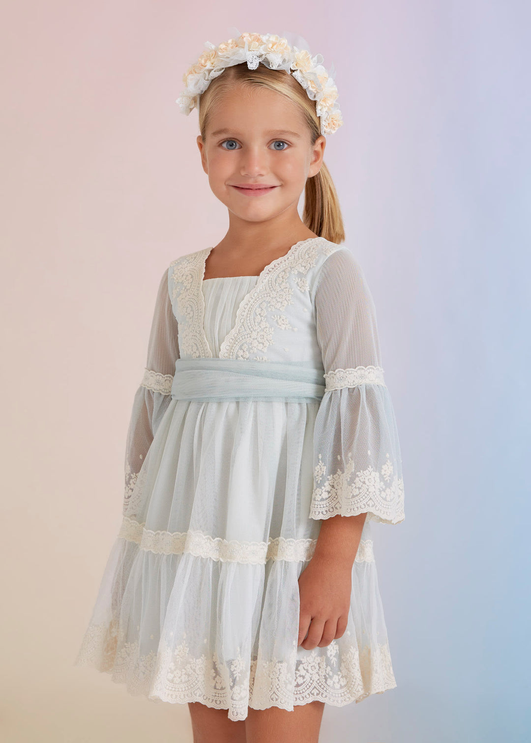 Abel & Lula Girls Dress  5036-55  Crudo-Anais *