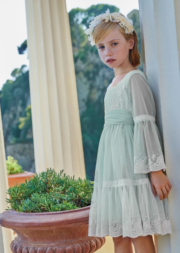 Abel & Lula Girls Dress  5036-55  Crudo-Anais *