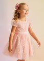 Abel & Lula Girls Tulle Sequin Dress  5023-43  Pastel