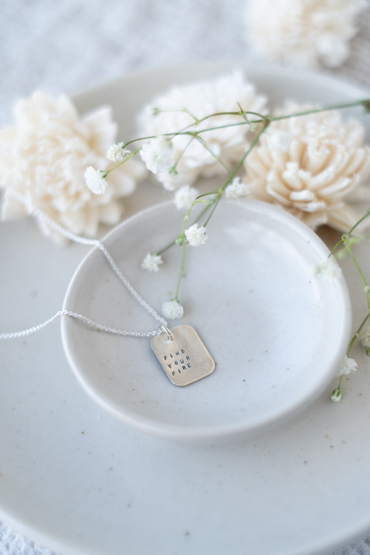 Andrea Waines Square Necklace on Chain N249*