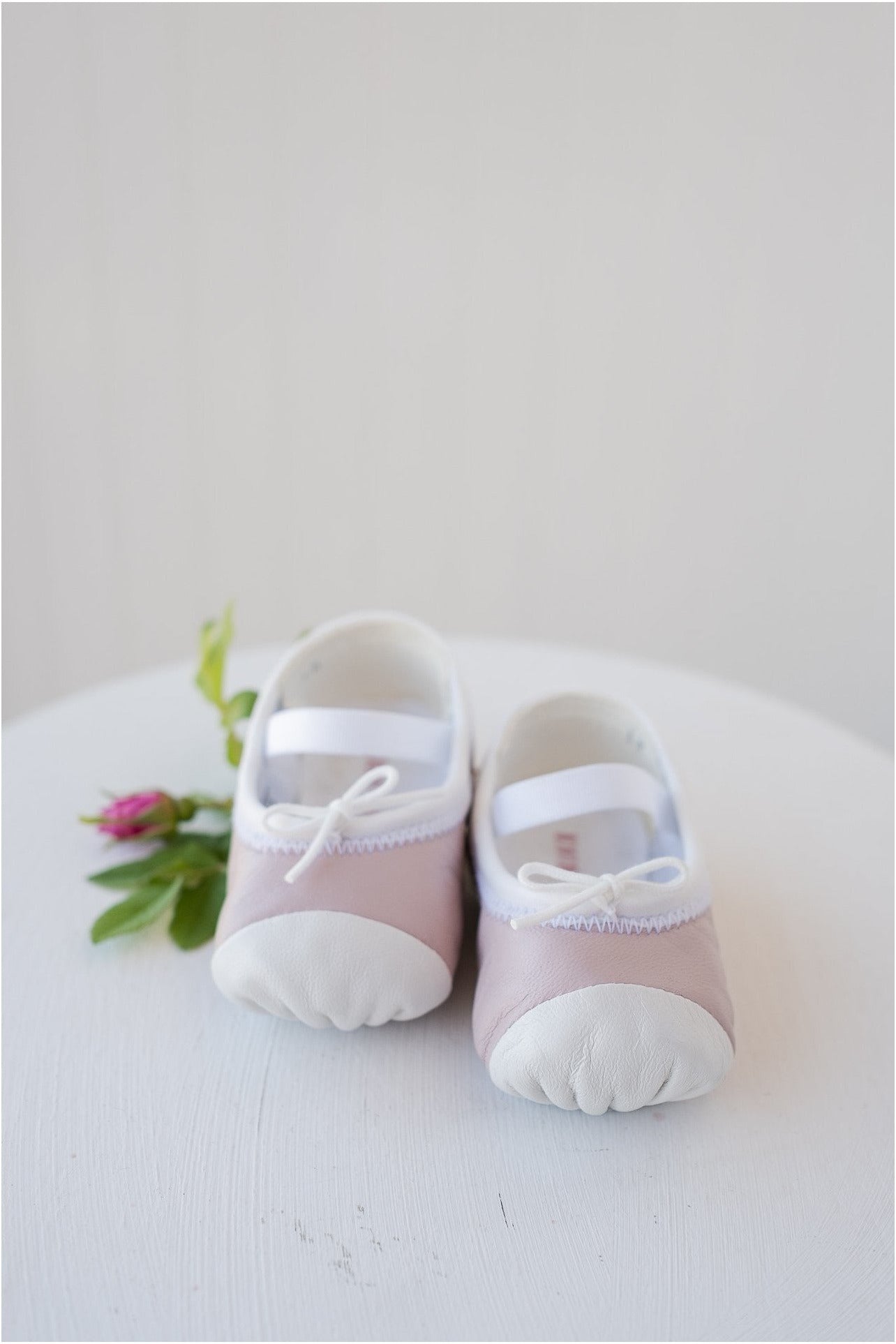 Baby Bloch Ballet Flats Minuet in Rose With White Toe BB1240 *