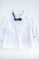 ^Mayoral Baby Boy White Dress Shirt w/ Bow Tie